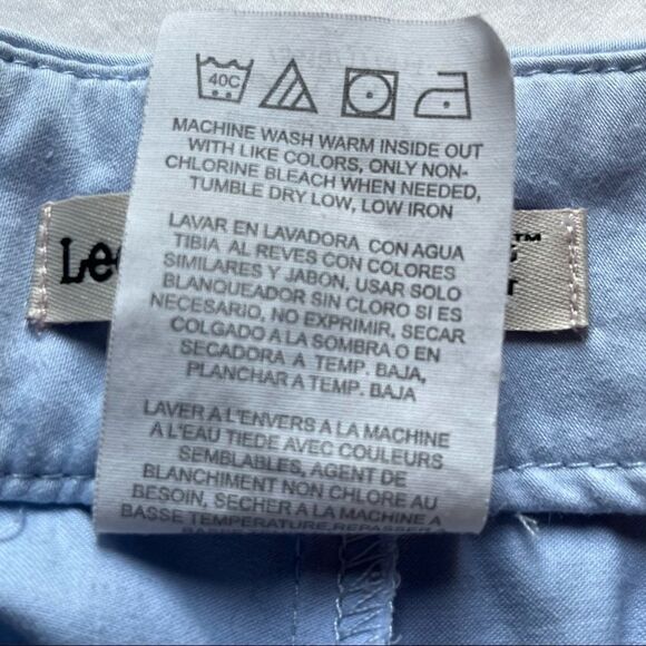 Lee Slender Secret Capris light blue Size 16 medium lower on the waist - Picture 8 of 8